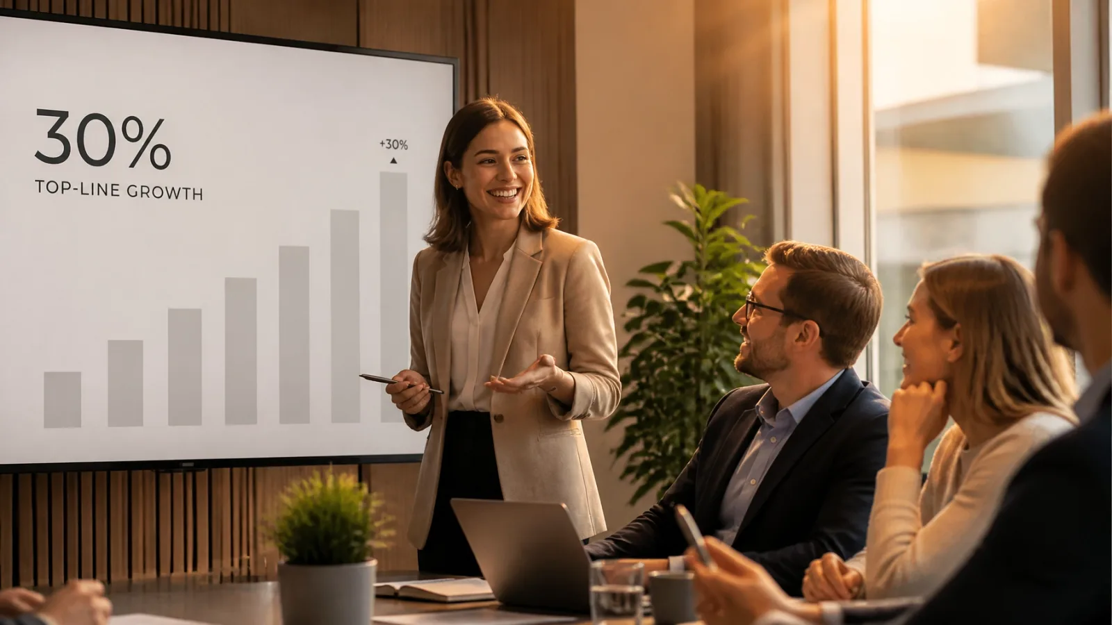 30% top-libe business growth